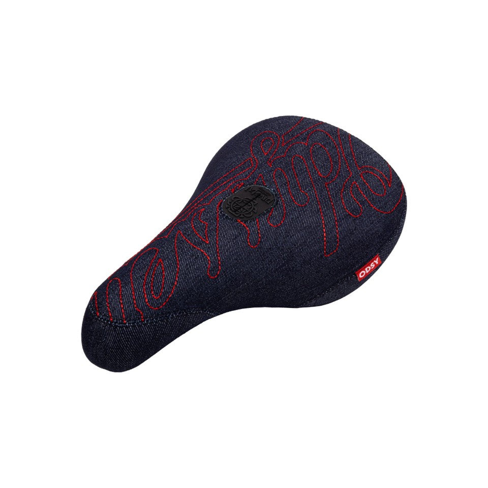 ODYSSEY - BIG STITCH FAT SEAT DENIM WITH RED EMBROIDERY