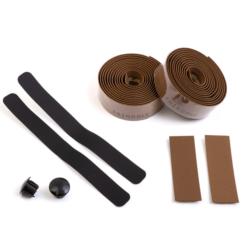 Fairdale - Classic Logo Cork Handlebar Tape Brown